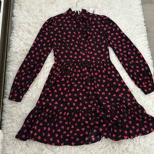 Kate spade heart tie neck dress